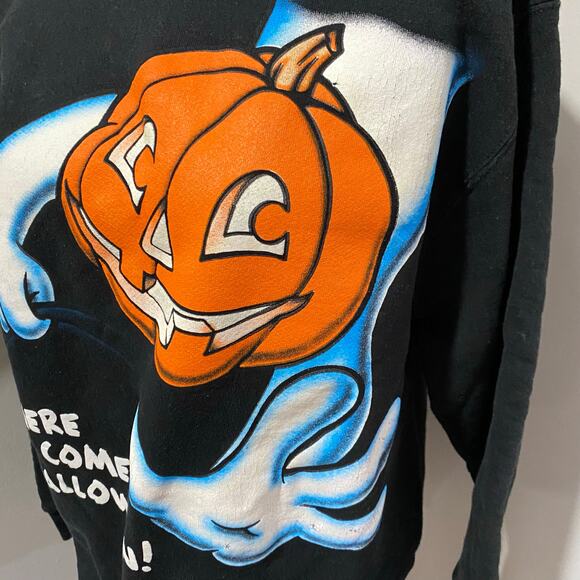 MAZE Halloween Sweatshirt Size Large Pullover with Front and Back Graphic - Picture 7 of 9